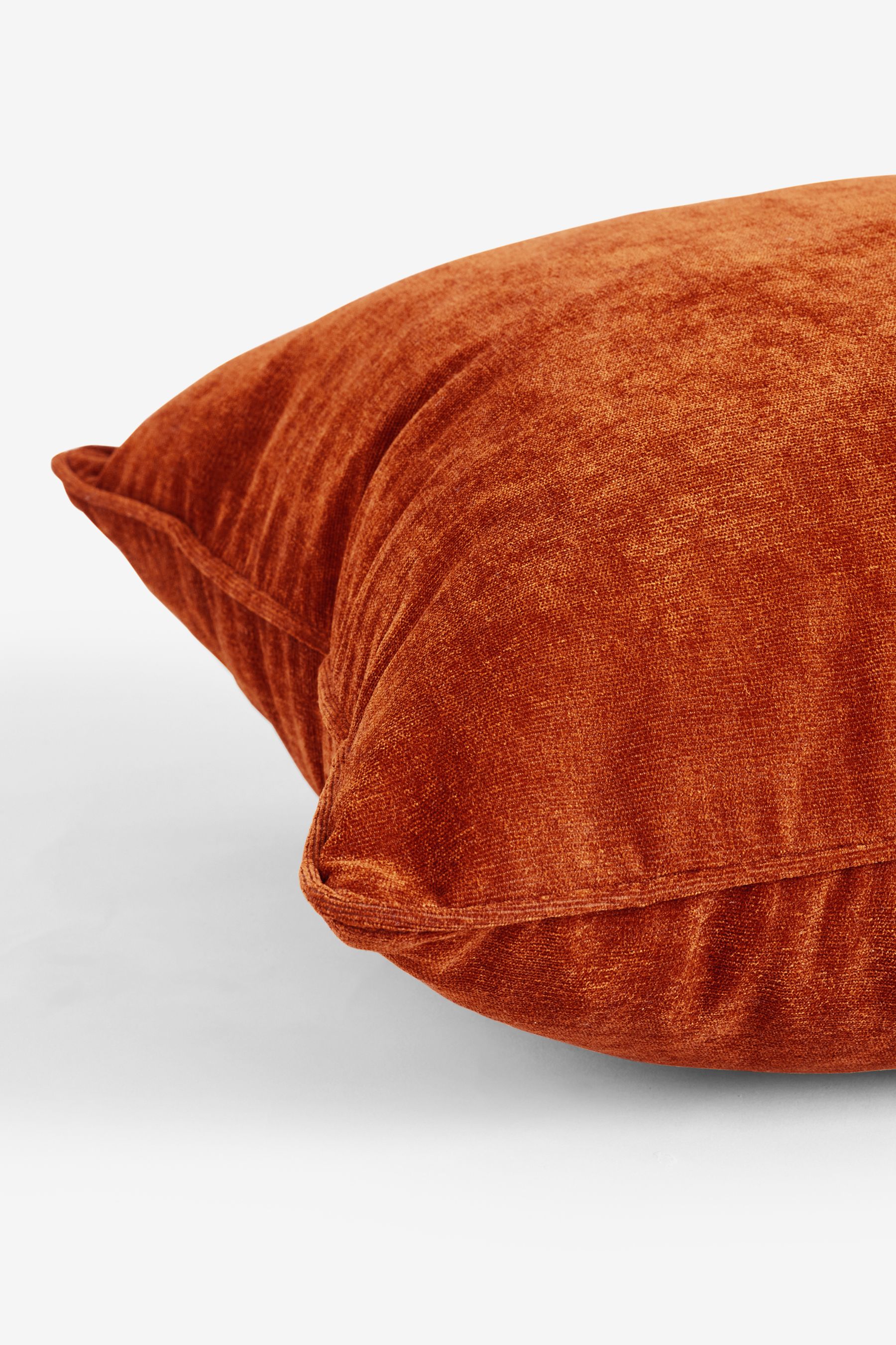 Burnt Orange 45 x 45cm Soft Velour Cushion