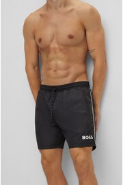 BOSS Black Starfish Swim Shorts - Image 3 of 4
