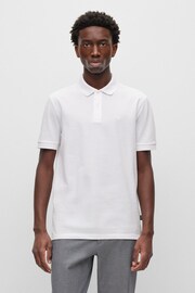 BOSS White Pallas Polo Shirt - Image 1 of 5