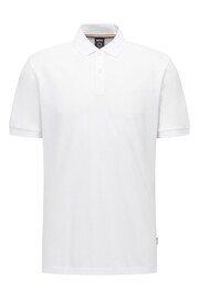 BOSS White Pallas Polo Shirt - Image 5 of 5