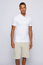 BOSS White Passenger Polo Shirt - Image 1 of 5