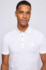 BOSS White Passenger Polo Shirt - Image 4 of 5