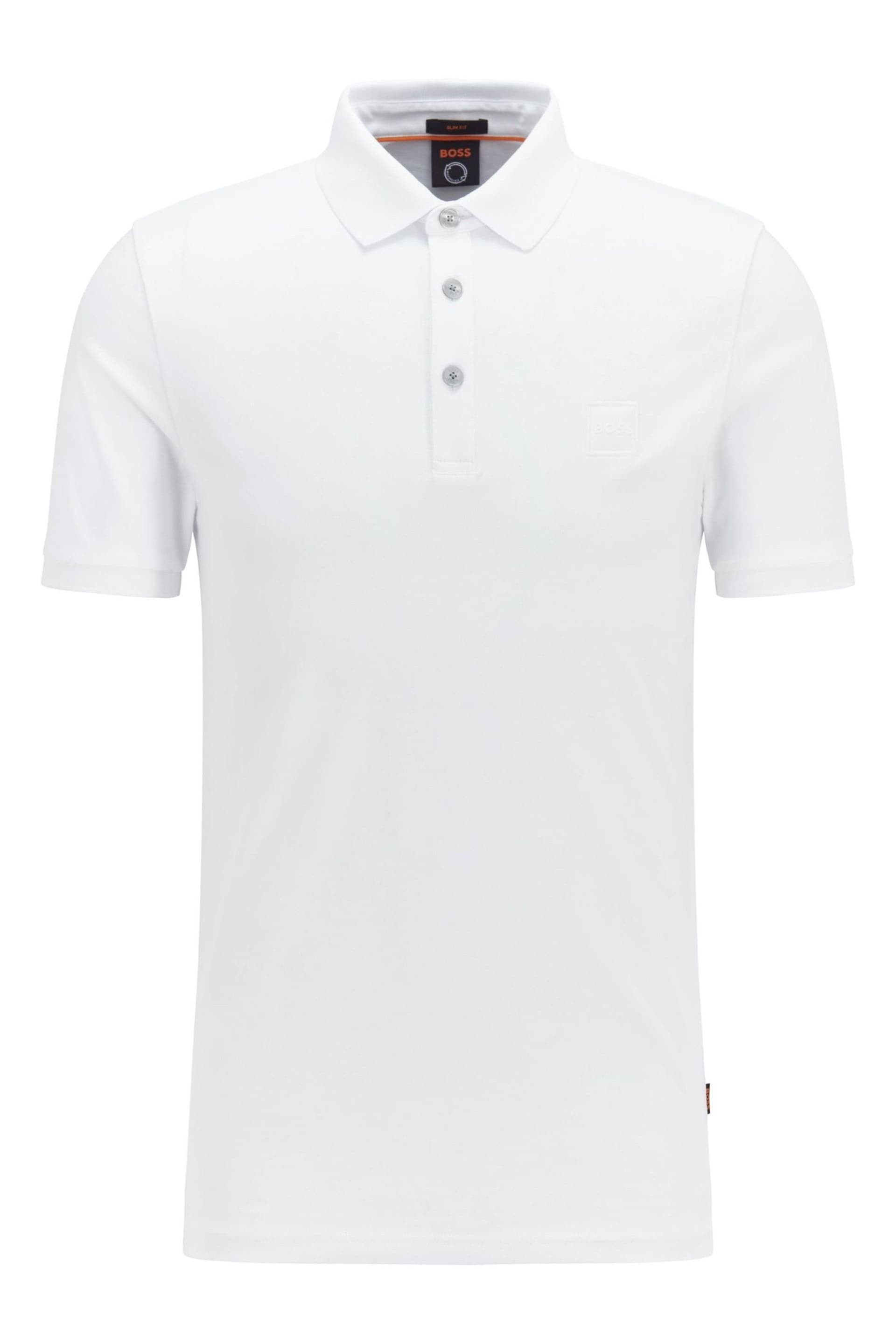 BOSS White Passenger Polo Shirt - Image 5 of 5