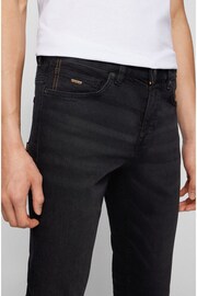 BOSS Black Wash Slim Fit Comfort Stretch Denim Jeans - Image 4 of 5