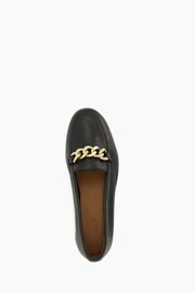 Dune London Black Chain Trim Smith Loafers - Image 4 of 5
