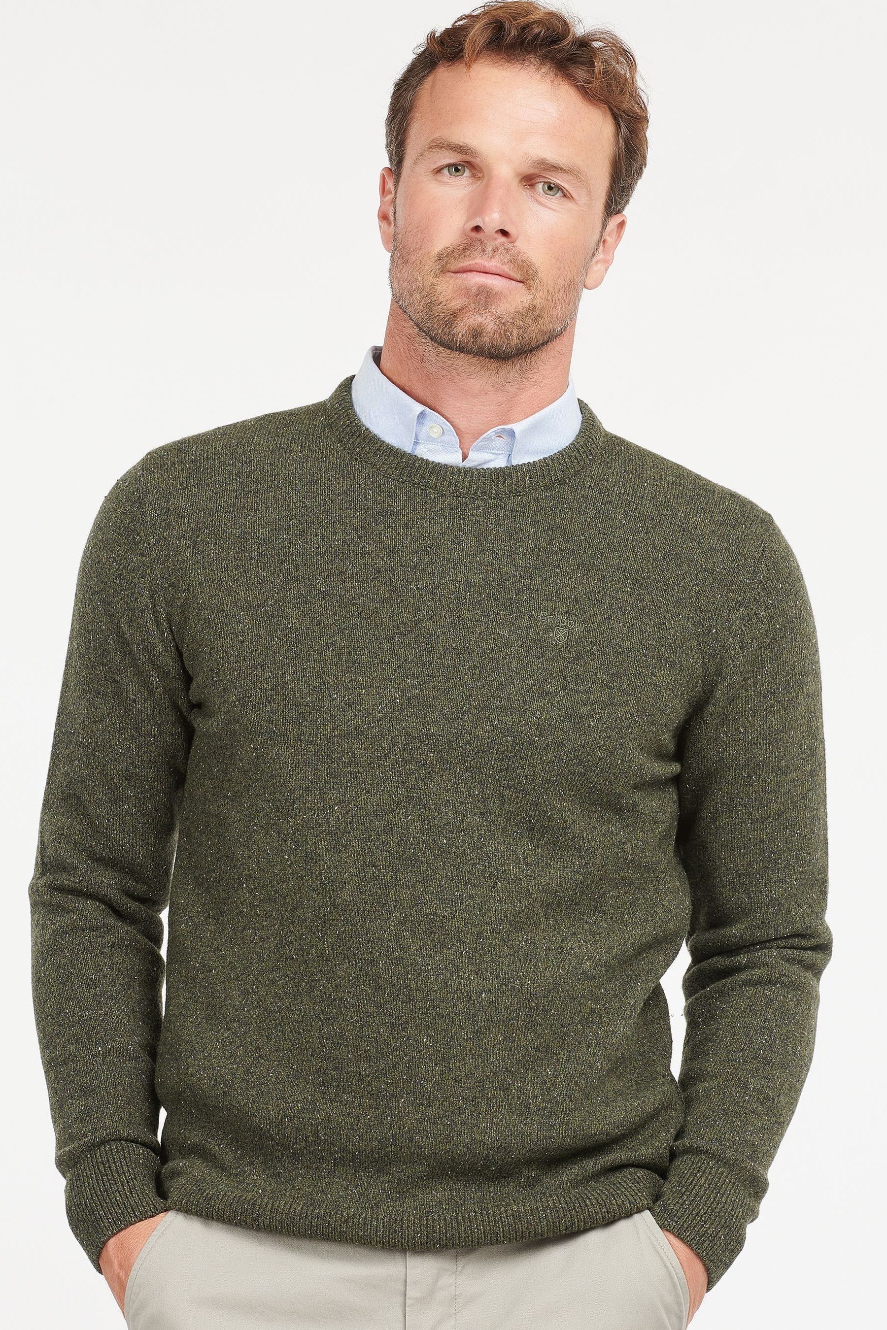 Buy Barbour Green Essential Tisbury Crew Neck Jumper from Next Malta