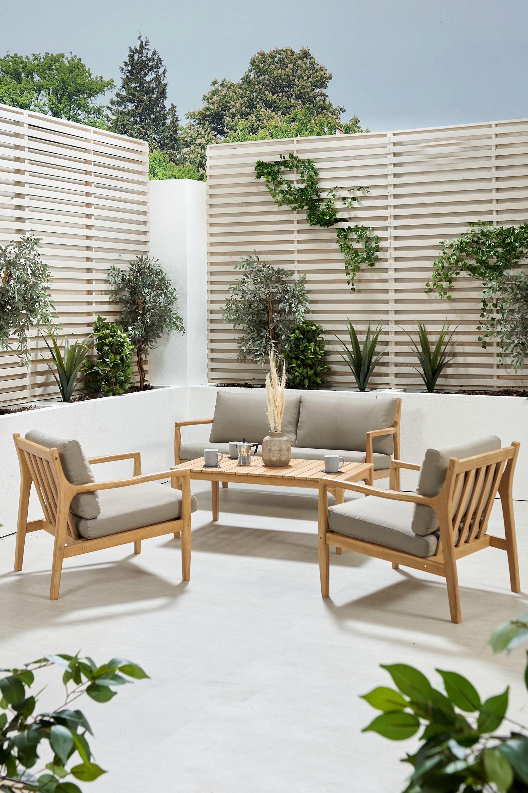Outdoor soft seating clearance