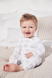 The White Company White Lion Print Sleepsuit - Image 1 of 4