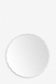 Clear Scalloped Round Wall Mirror 60x60cm - Image 4 of 6
