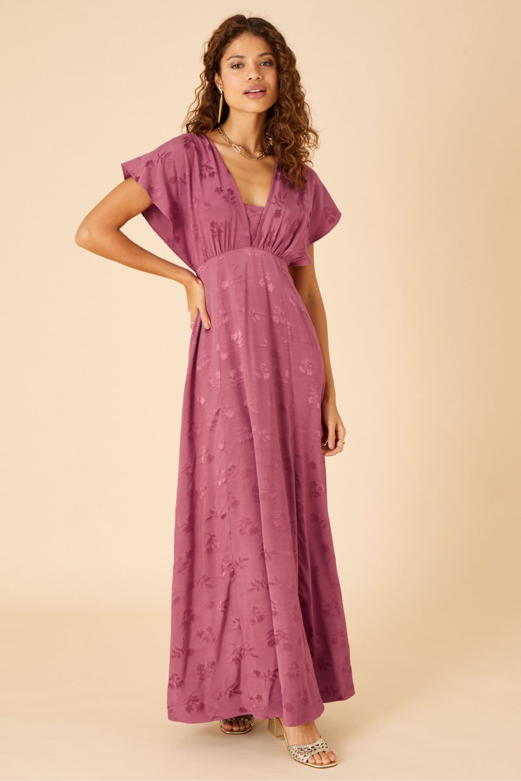 Monsoon pink maxi dress store