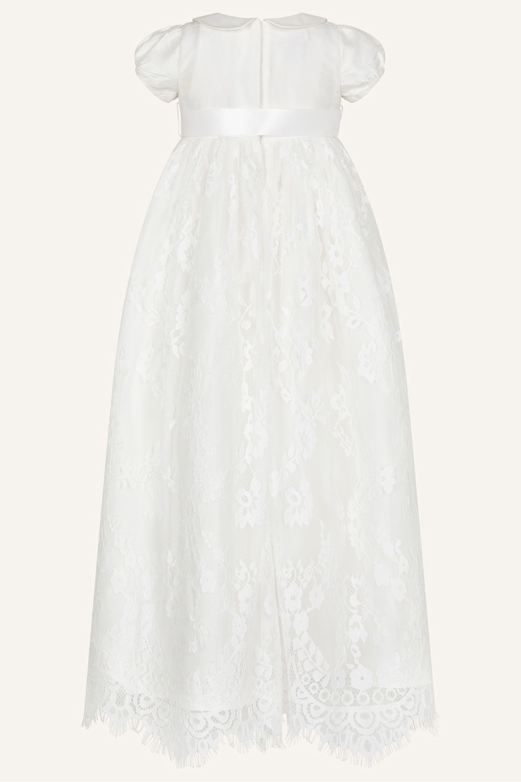 Buy Monsoon Natural Baby Provenza Silk Christening Gown from Next Gibraltar