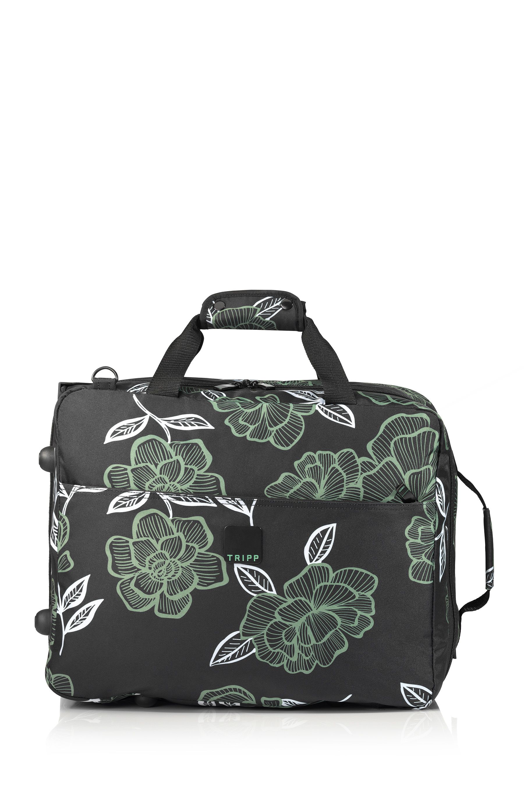 Buy Tripp Slate Grey Sea Green Bloom 2 Wheel 50cm Cabin Duffle Bag from the Next UK online shop