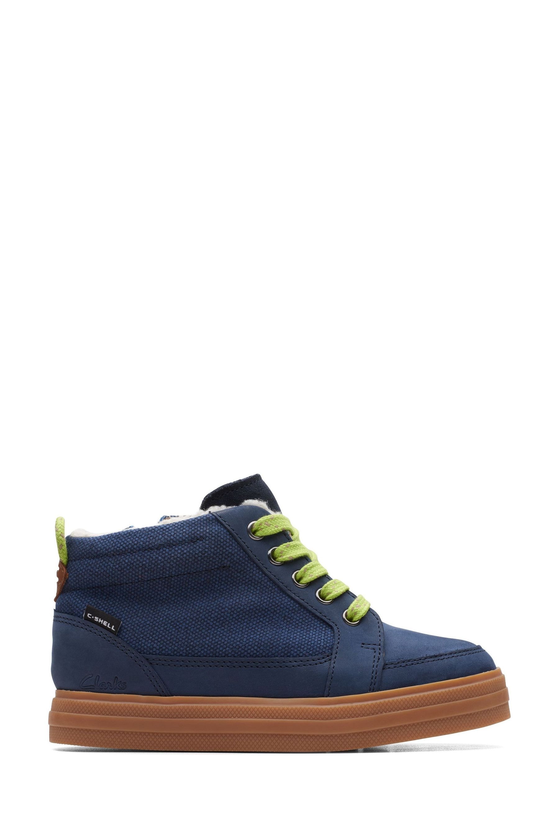 Buy Clarks Navy Blue G Fit Leather Rain Boots from the Next UK online shop