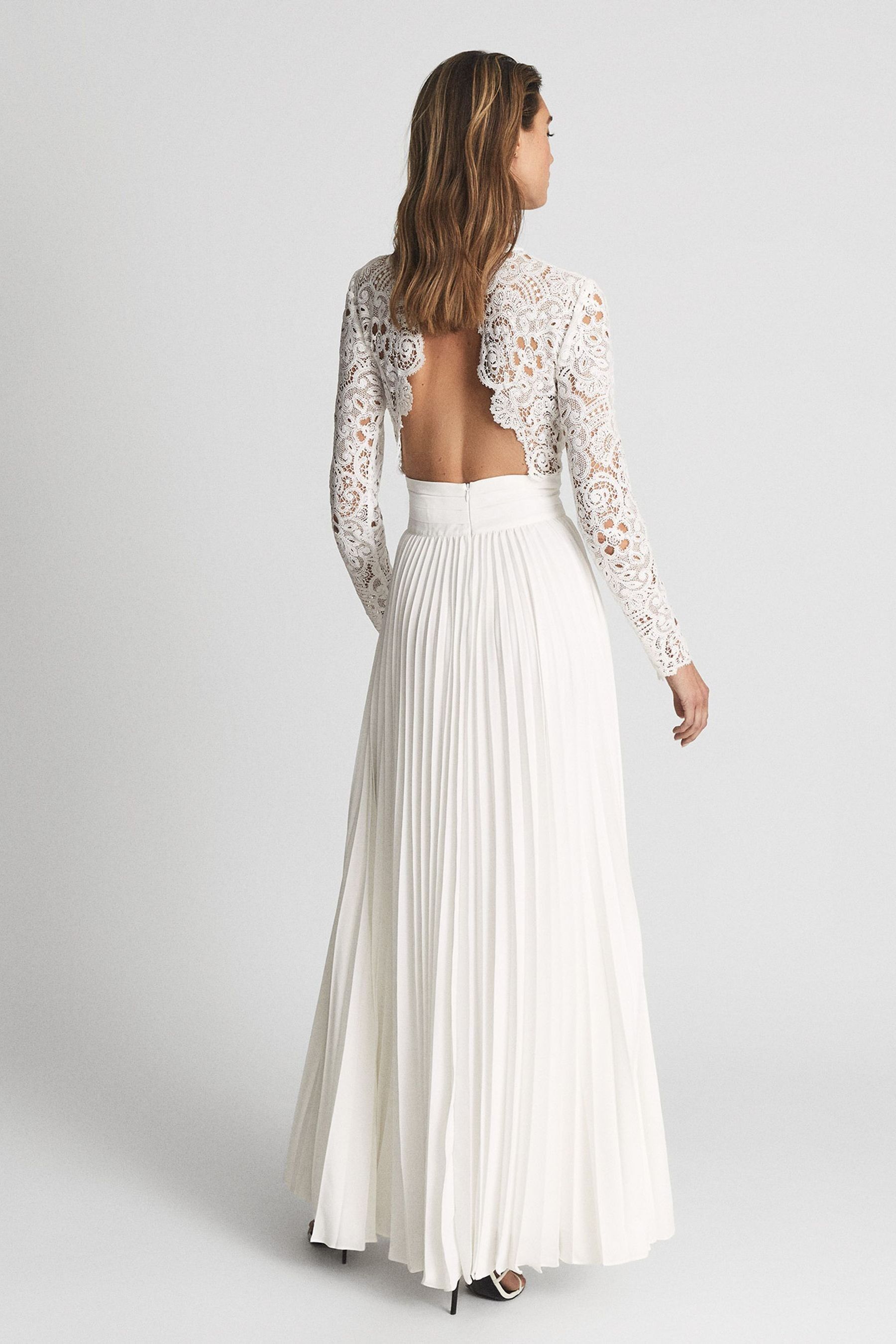 Reiss white lace dress sale