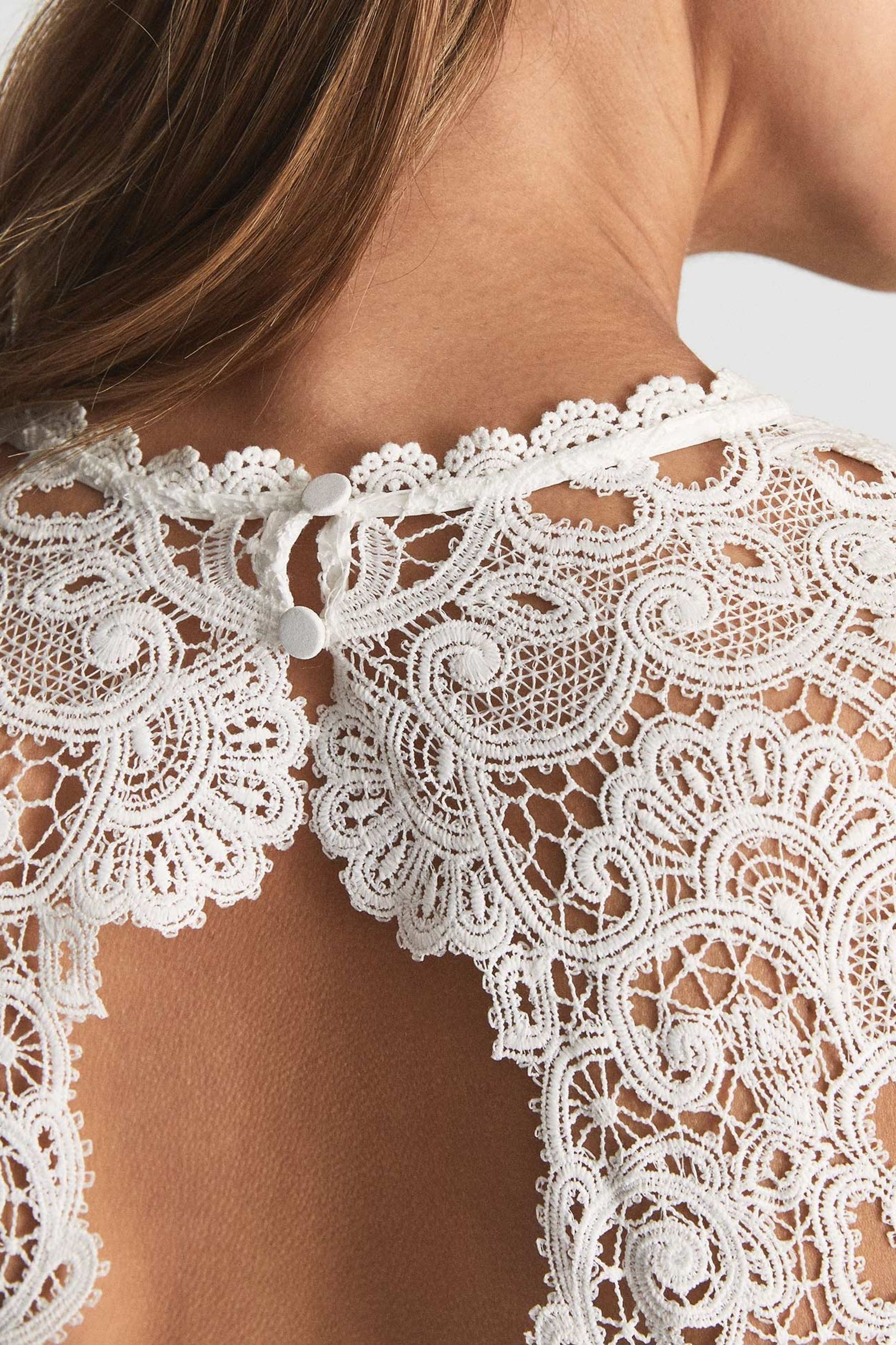 Lace top pleated dress hot sale