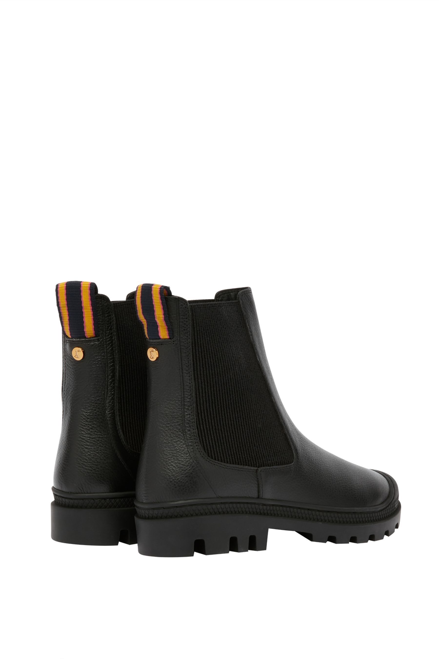 Joules black chelsea boots discount