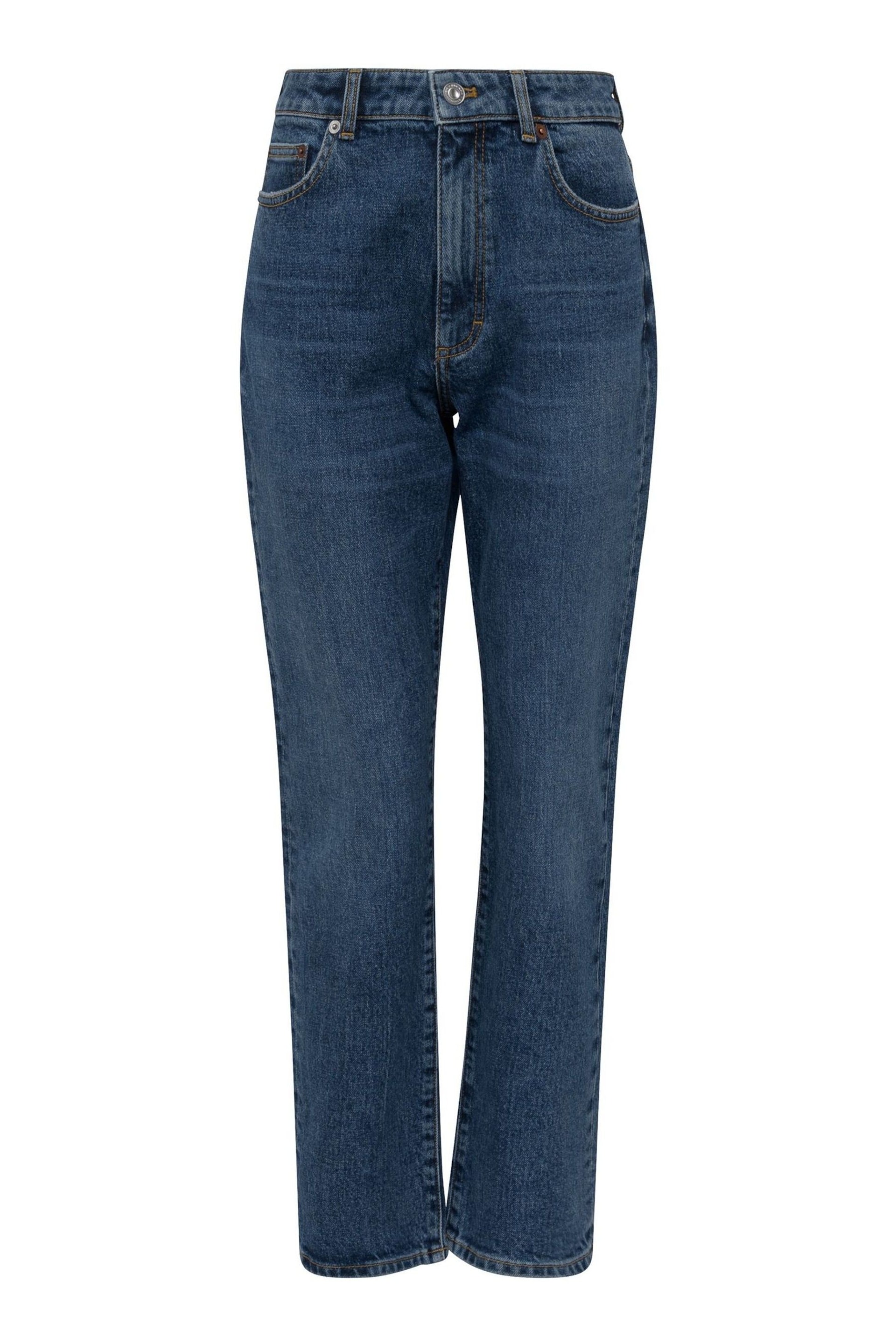 French Connection Comfort Stretch High Rise Straight Leg Jeans - Image 2 of 3