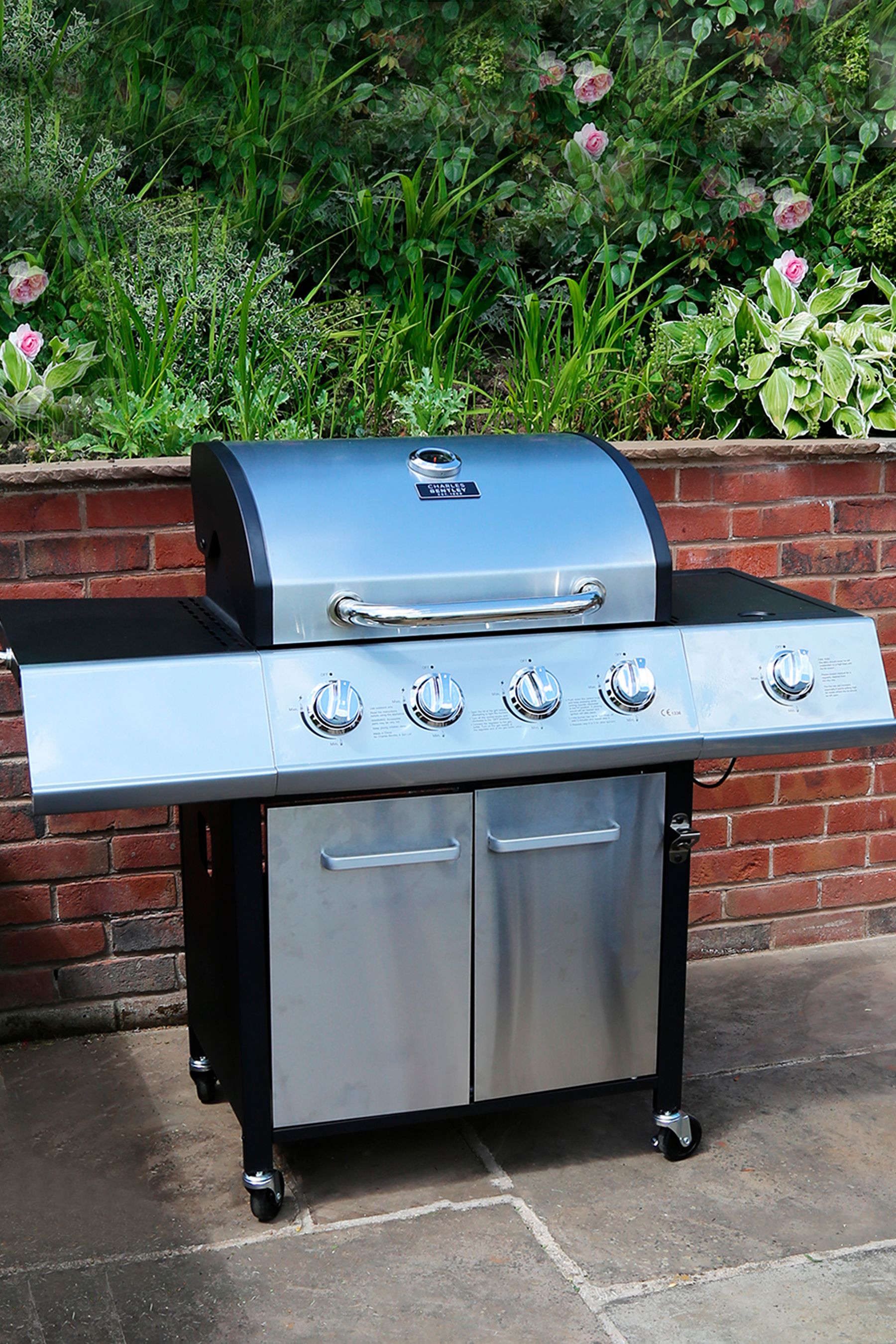 Buy Charles Bentley Silver 5 Burner Premium Gas BBQ from the Next UK online shop