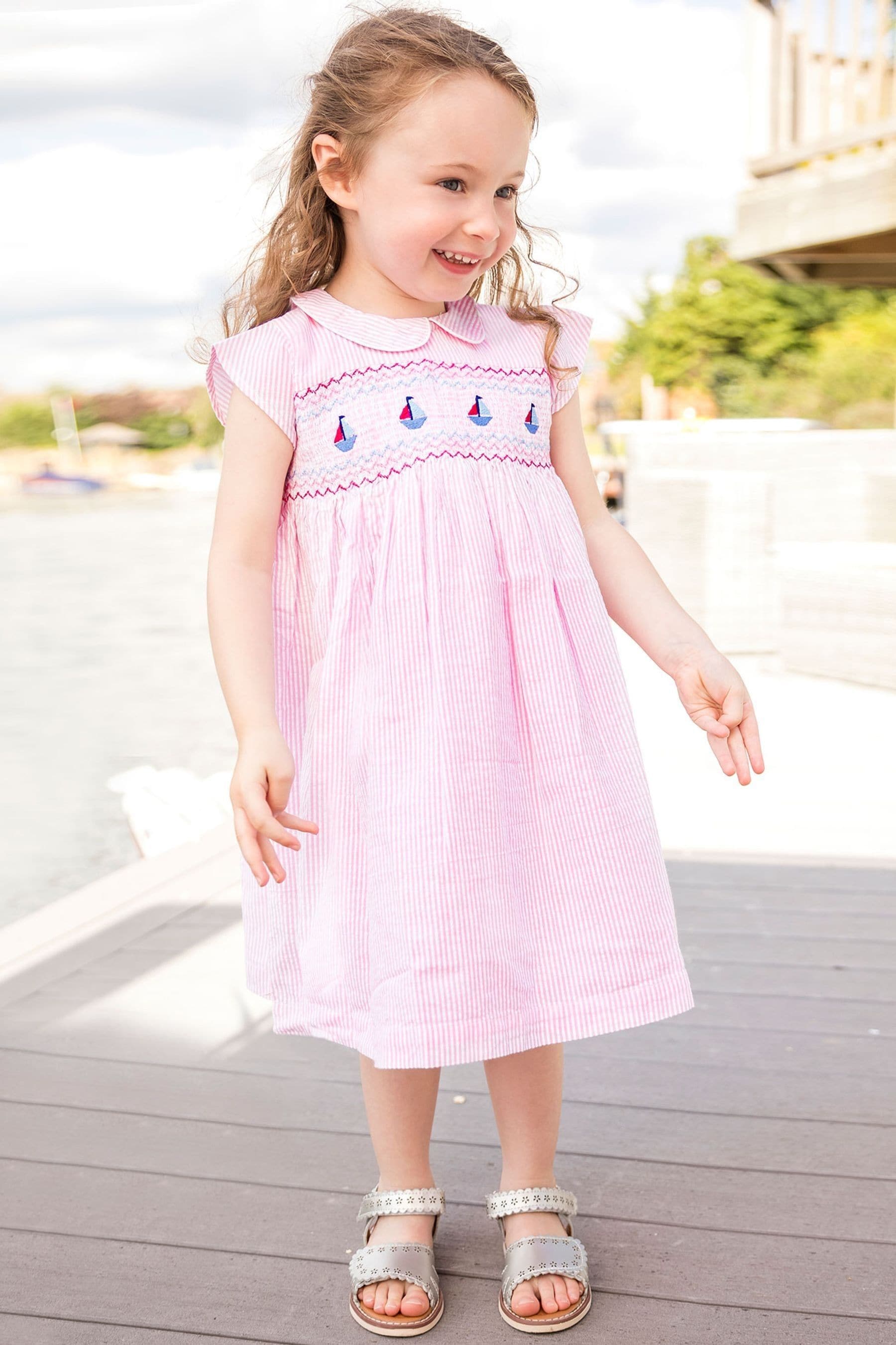 Jojo maman bebe smocked dress on sale