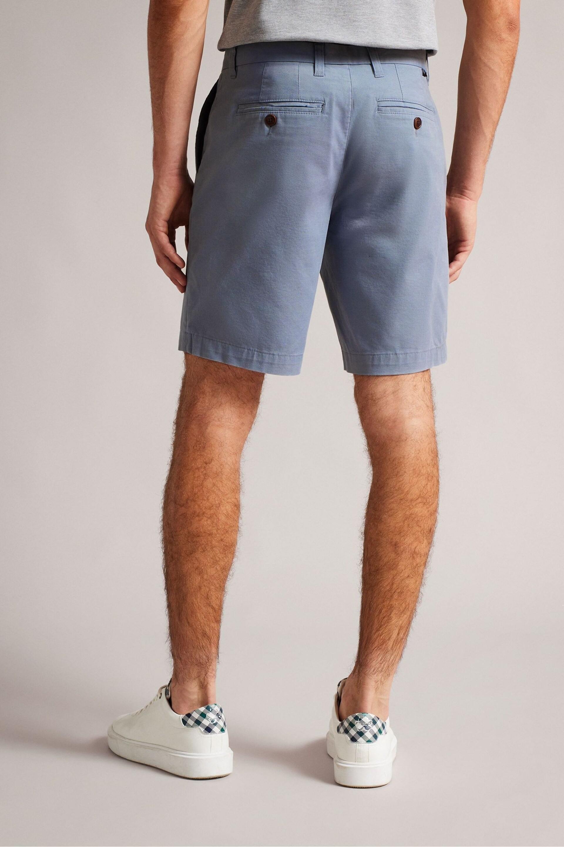 Ted Baker Mid Blue Ashfrd Chino Shorts - Image 2 of 4