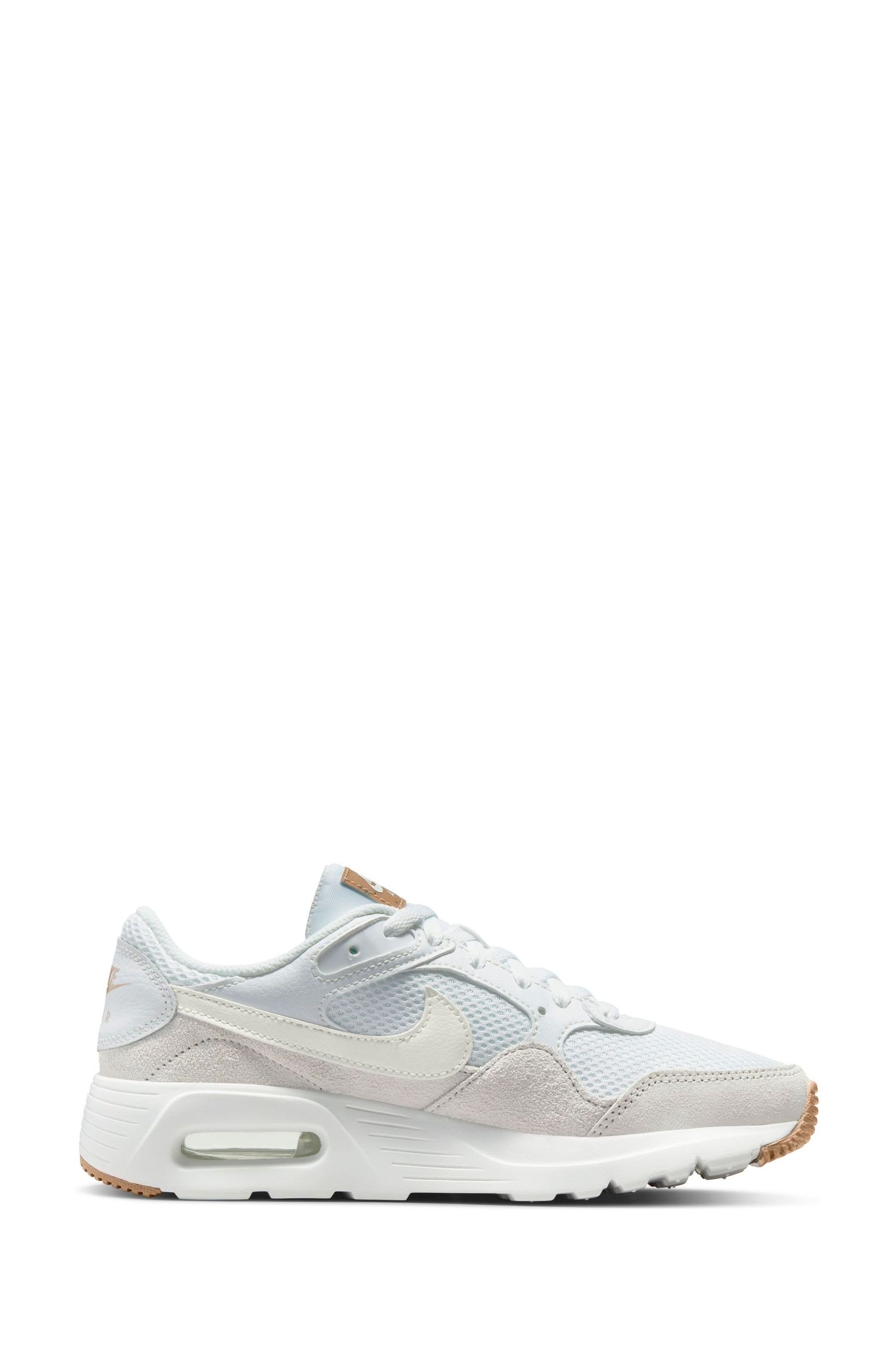 Nike white air max 9 discount