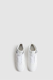 Reiss White Aira High Top Leather Trainers - Image 4 of 7