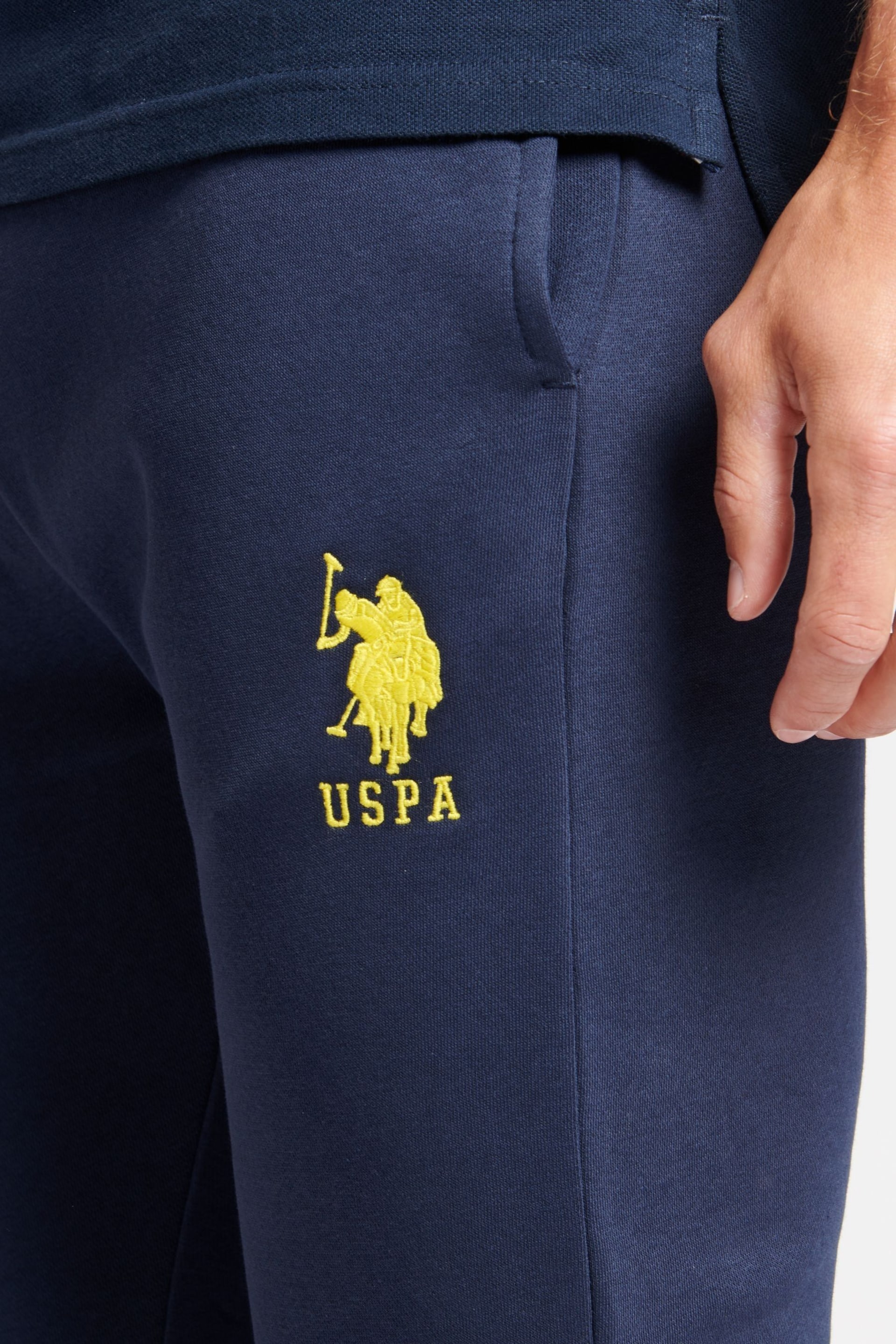 U.S. Polo Assn. Navy Blazer Yellow DHM Player 3 BB Joggers - Image 3 of 3