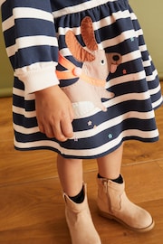 Striped Character Sweat Dress (3mths-7yrs) - Image 5 of 8