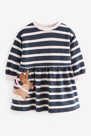 Striped Character Sweat Dress (3mths-7yrs) - Image 6 of 8