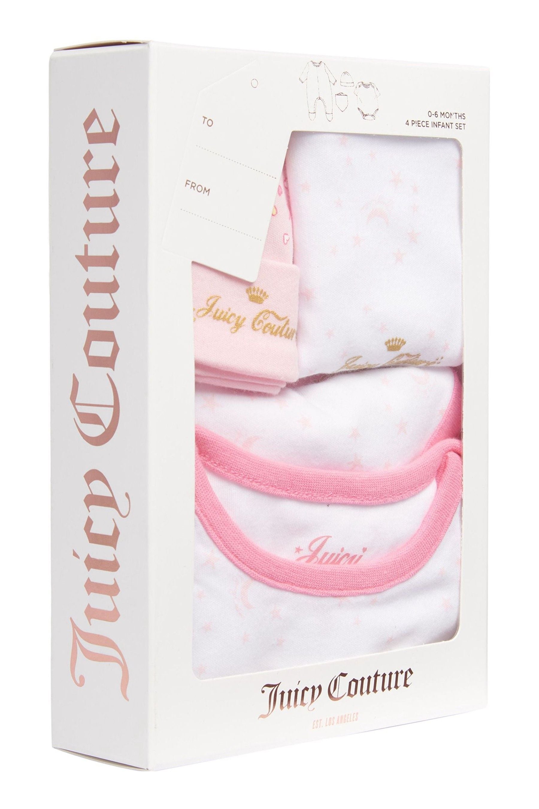 Juicy Couture Pink Infant 4 Piece Gift Set