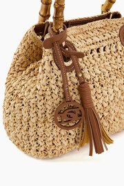 Dune London Natural Delta Bamboo Handle Bag - Image 5 of 6