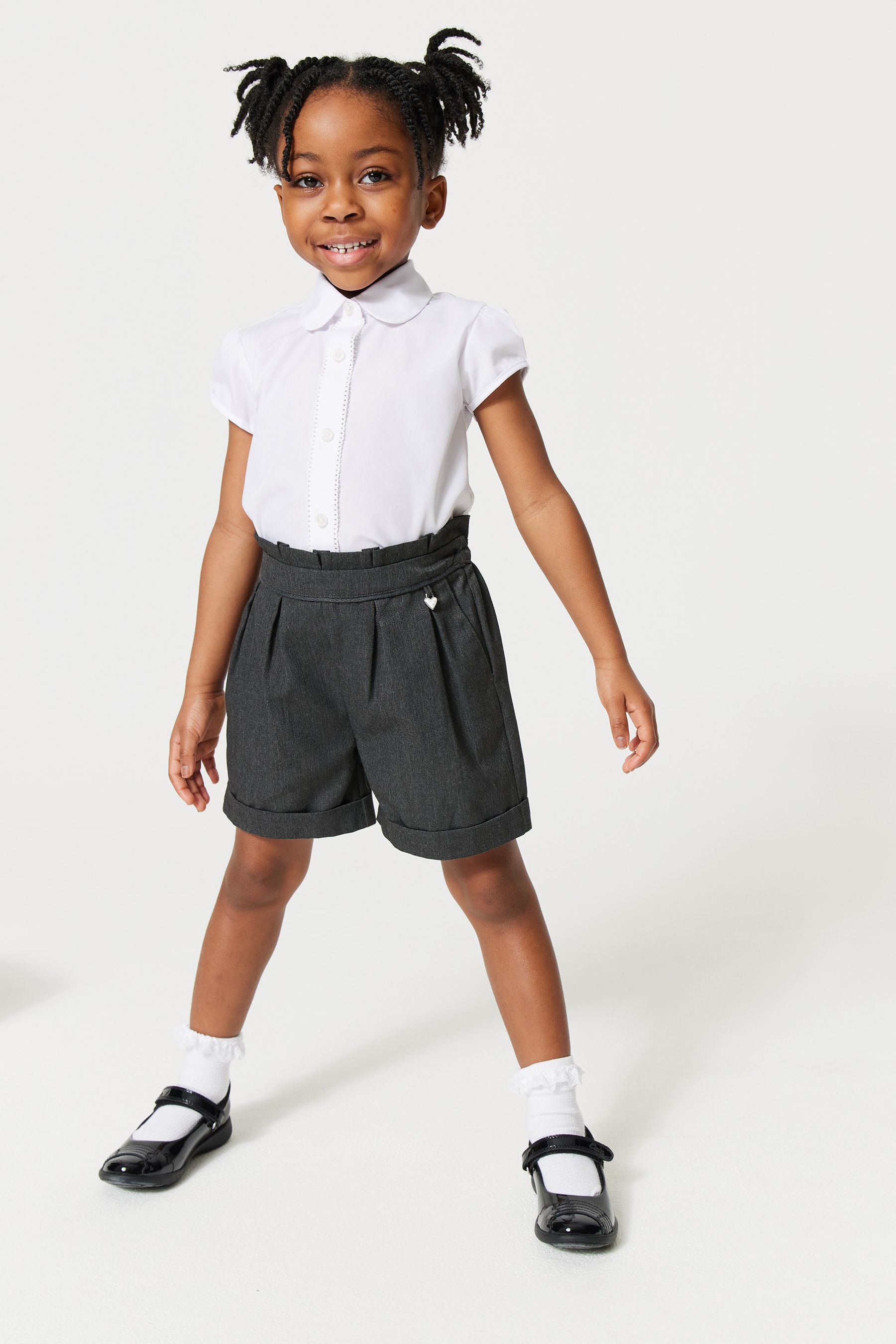 Next school shorts grey online