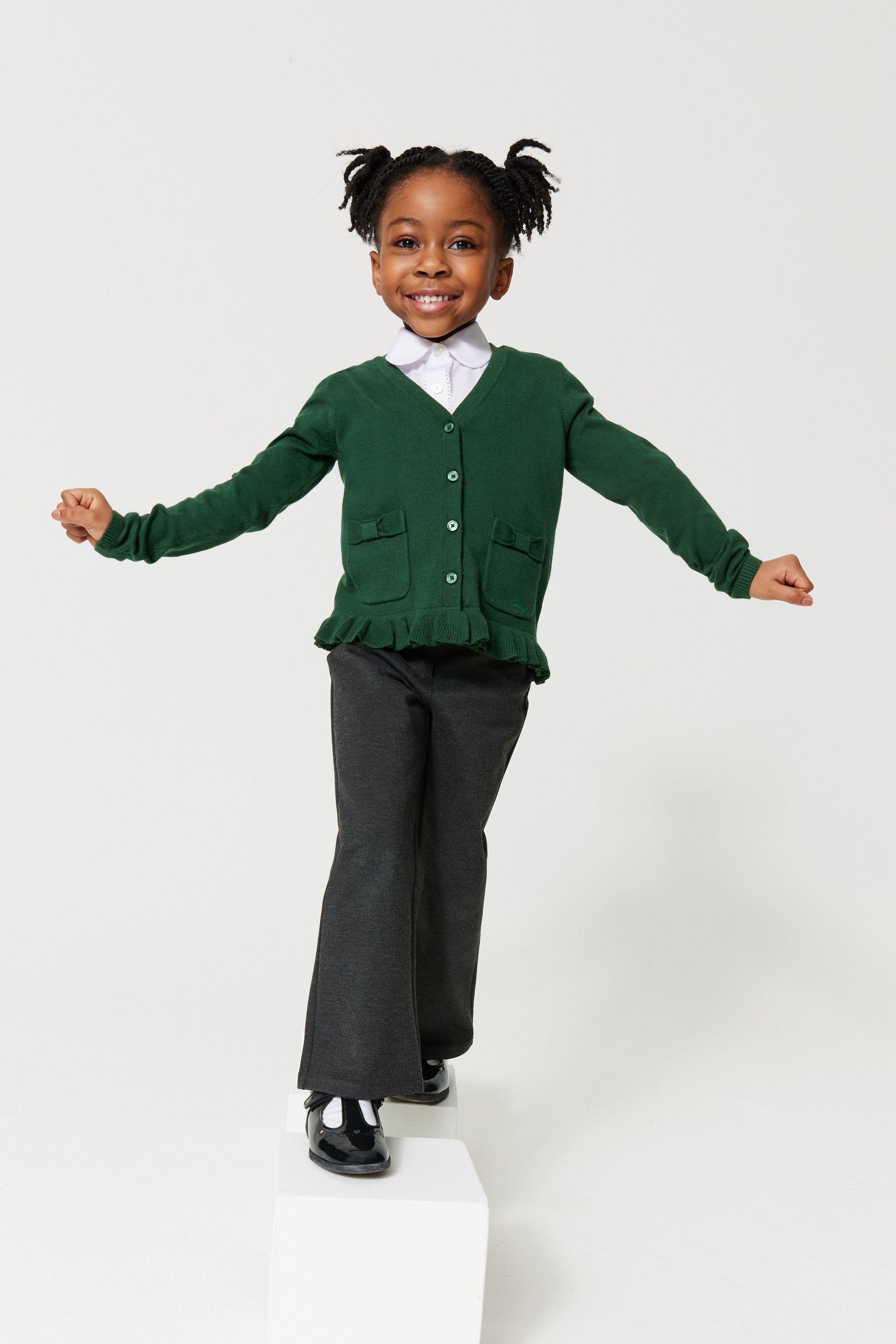 Buy Clarks Green School V Neck Cardigan from the Next UK online shop