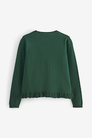 Clarks Green School V-Neck Cardigan - Image 7 of 9