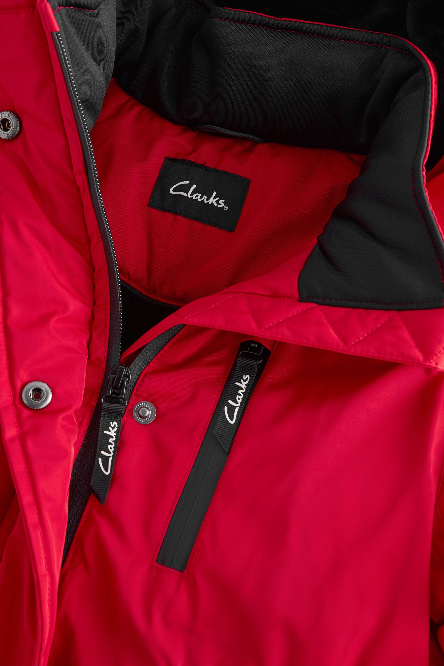 Girls red waterproof coat shop