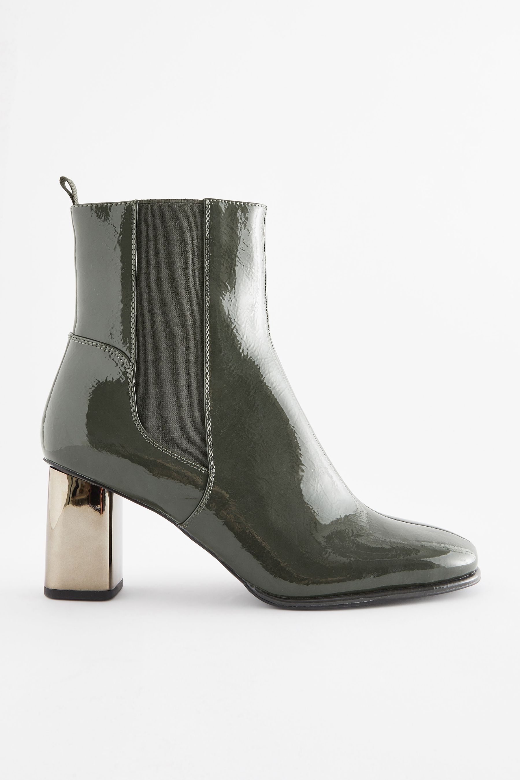 Buy Grey Forever Comfort Metal Heel Ankle Boots from Next Luxembourg