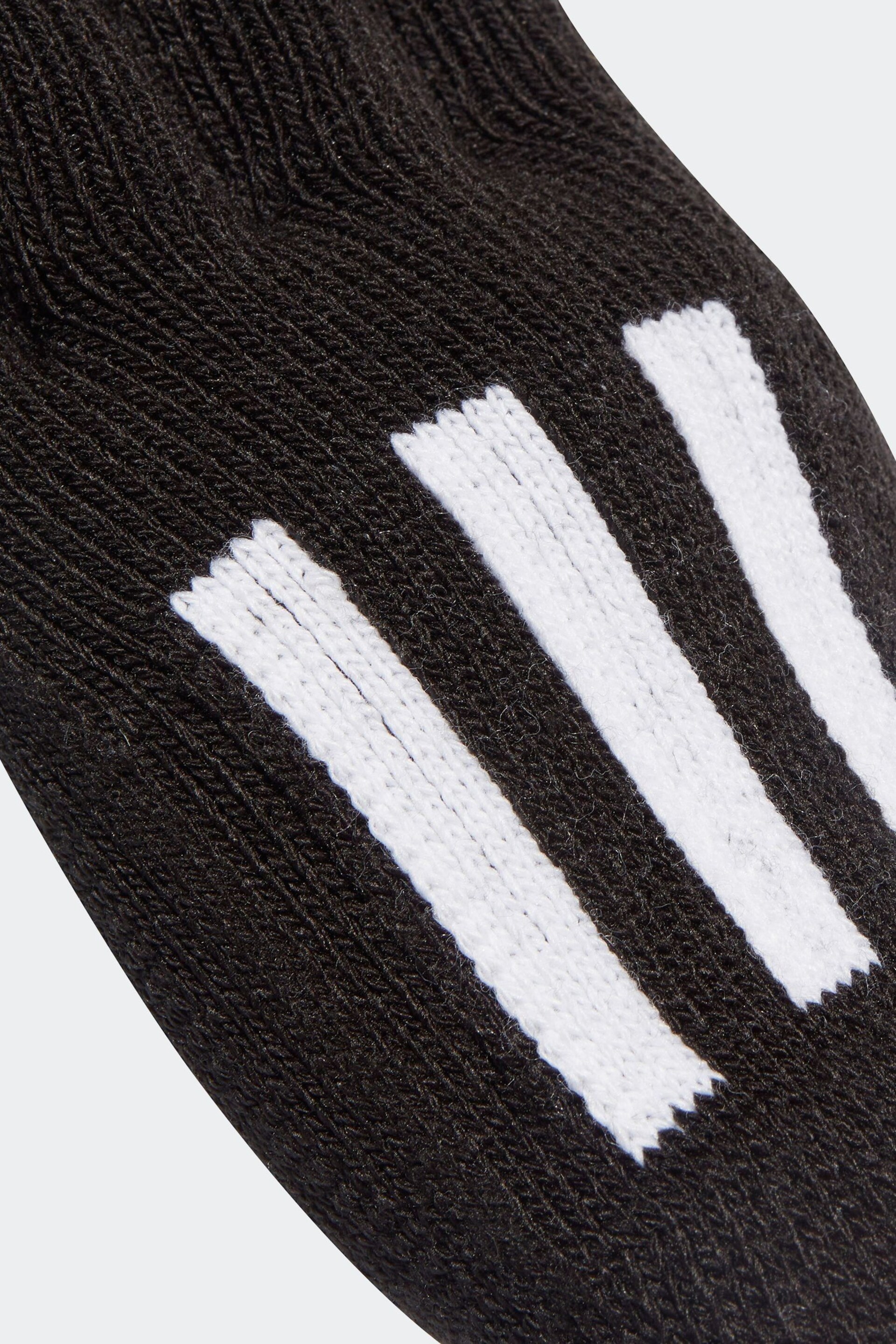 adidas Black Adult 3-Stripes Conductive Gloves - Image 2 of 3