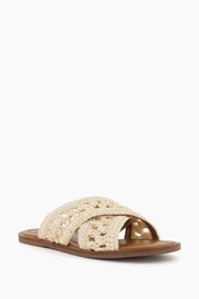 Dune London Natural Level Crochet Flat Sandals - Image 5 of 6