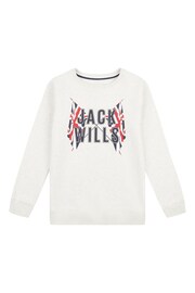 Jack Wills Grey GBR BB Crew Sweatshirt - Image 1 of 3