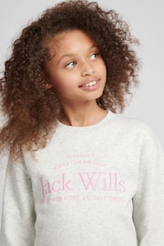 Jack Wills Cream Script Crew Sweat Top - Image 3 of 6