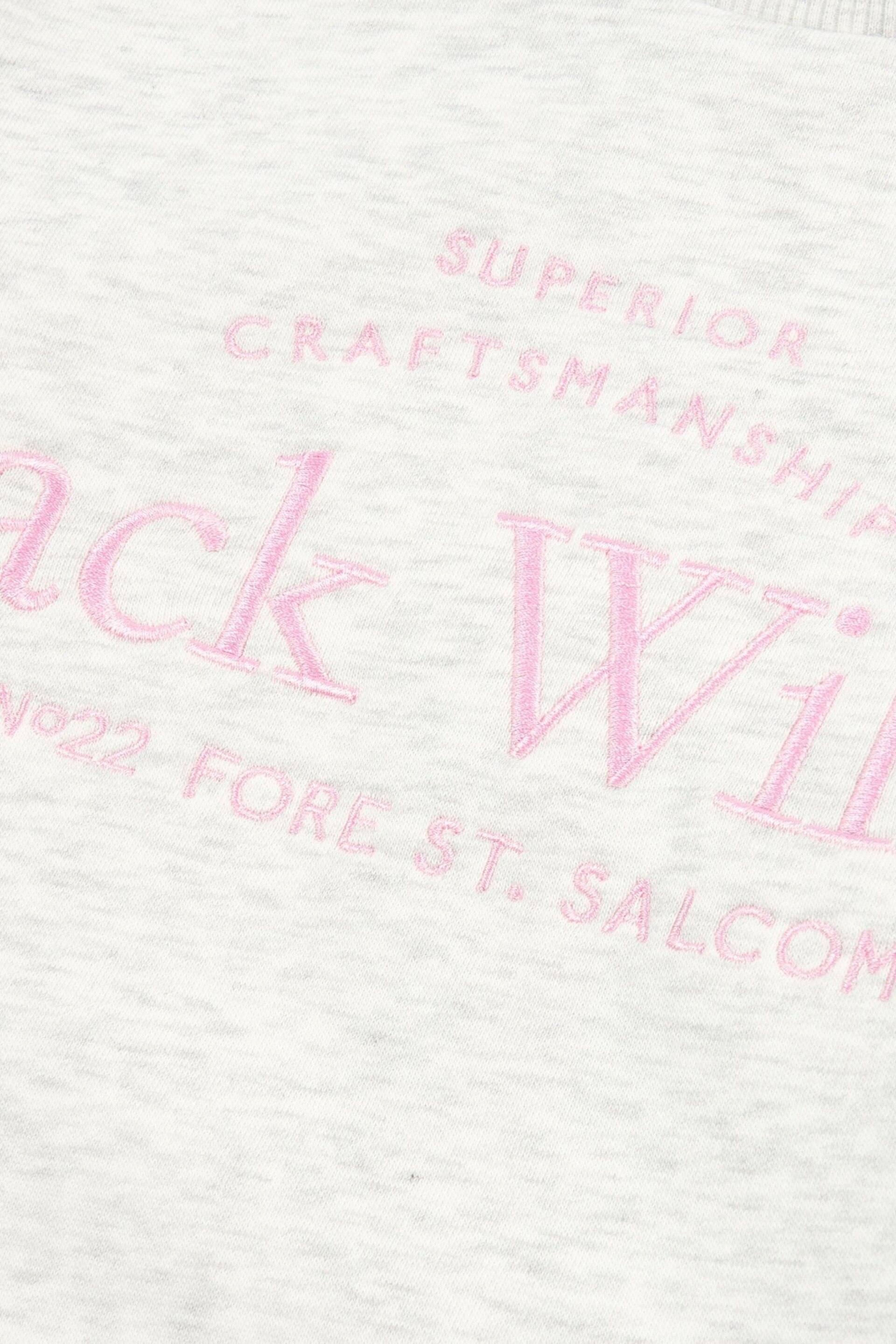 Jack Wills Cream Script Crew Sweat Top - Image 6 of 6