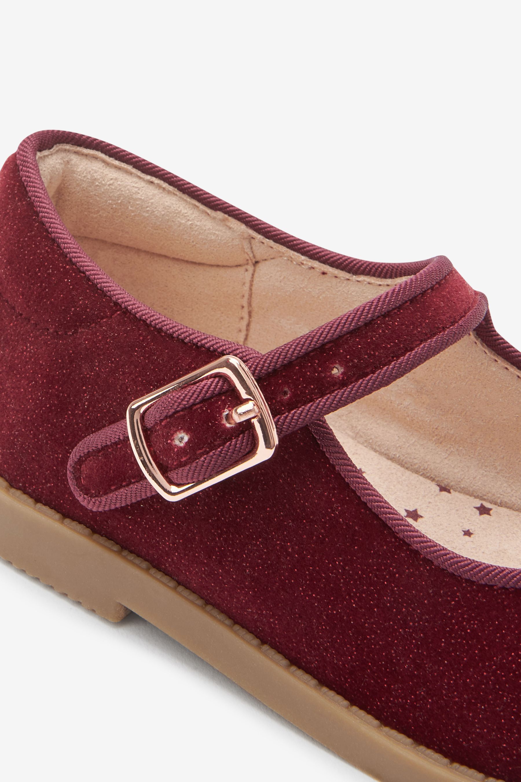 Buy Red Velvet Mary Jane Shoes from Next Luxembourg