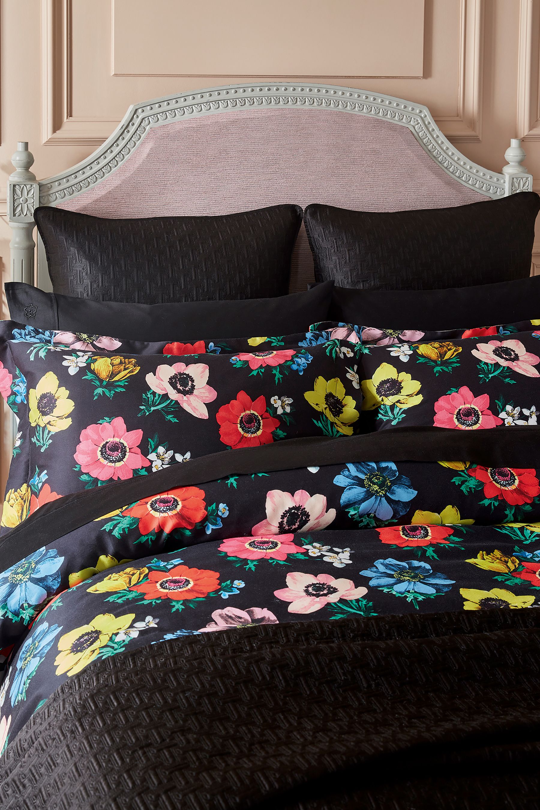 Buy Ted Baker Black T Quilted Polysatin Sham Pillowcase from Next USA