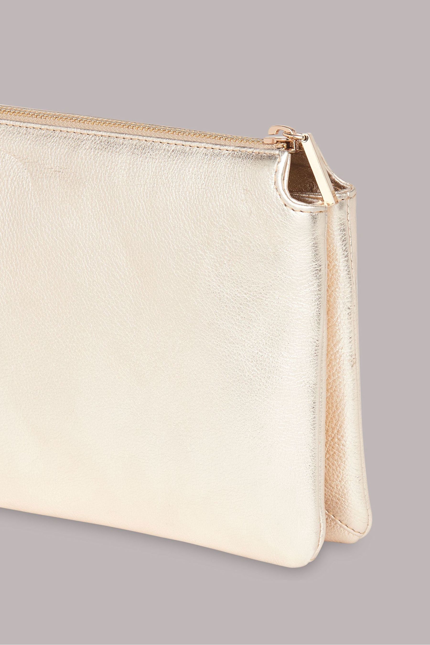 Whistles gold clutch on sale