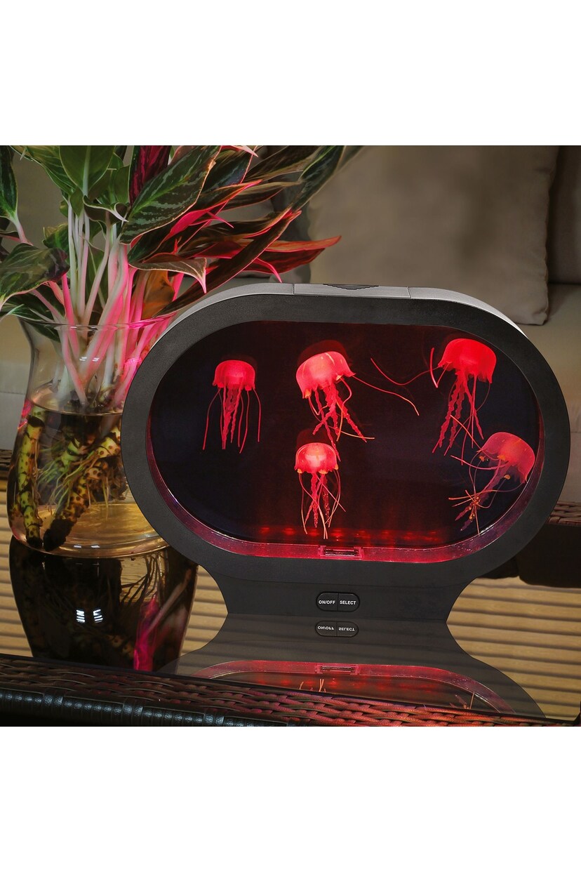 MenKind Neon Jellyfish Oval Tank Lamp With UK Mains Plug - Image 3 of 9