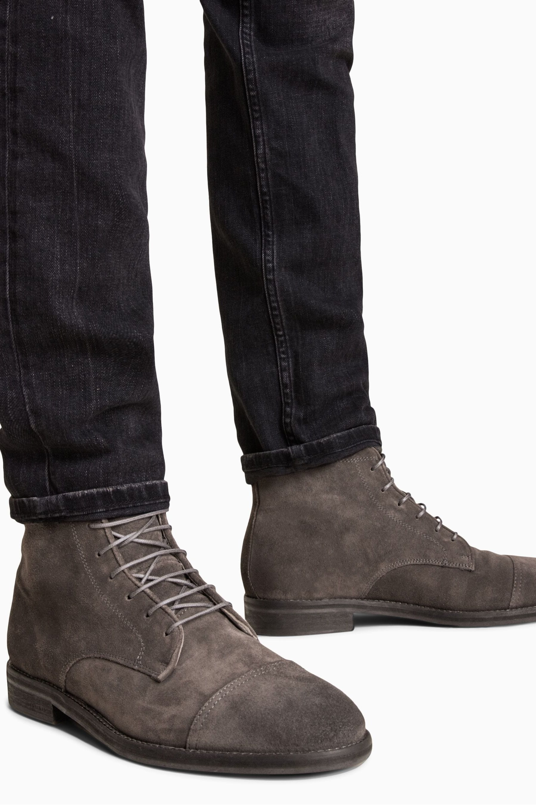 Buy AllSaints Brown Harland Suede Boots from Next Luxembourg