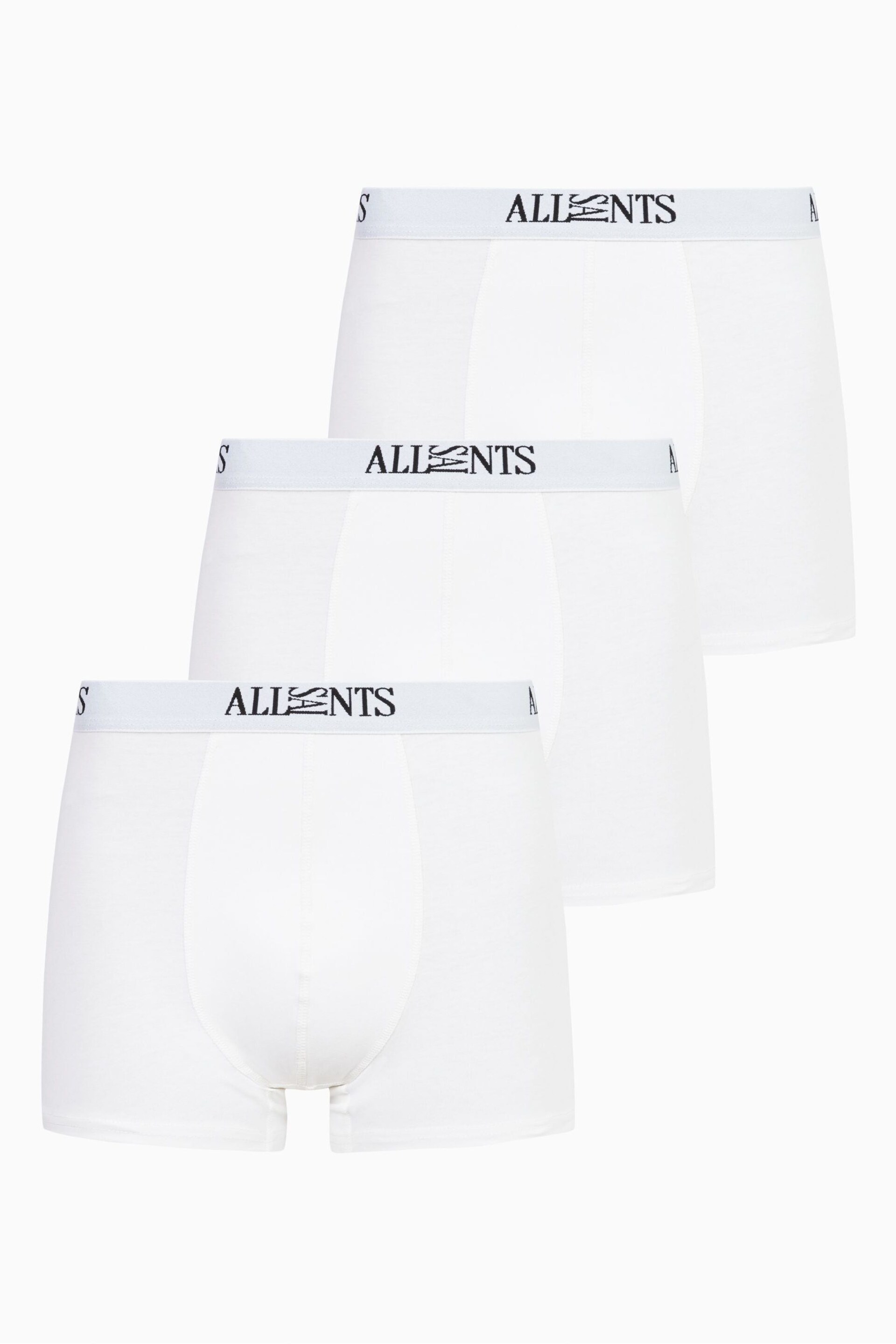 AllSaints White Wren Boxers 3 Pack - Image 1 of 4