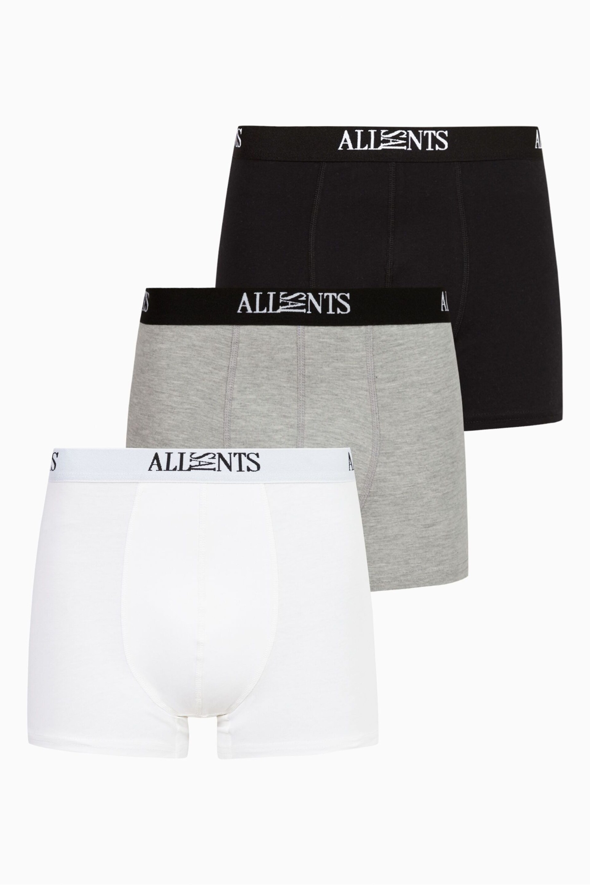 AllSaints Natural Wren Boxers 3 Pack - Image 1 of 6