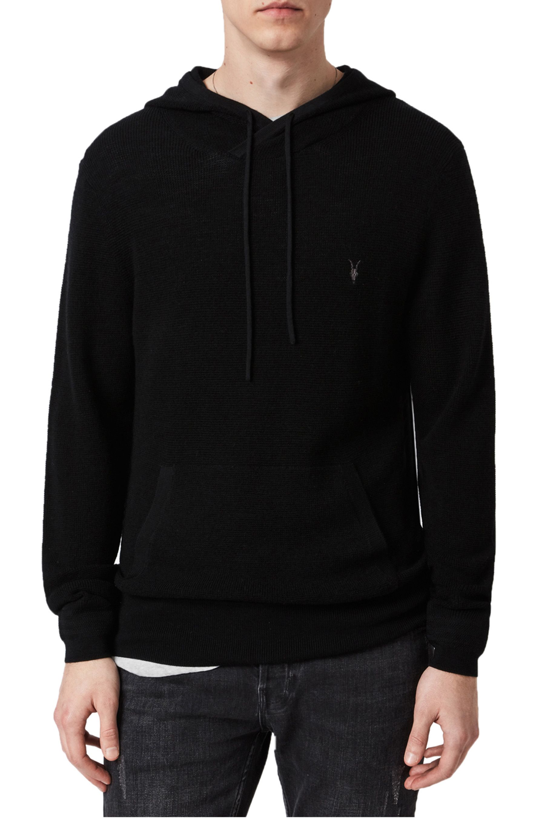 All saints black sweatshirt discount