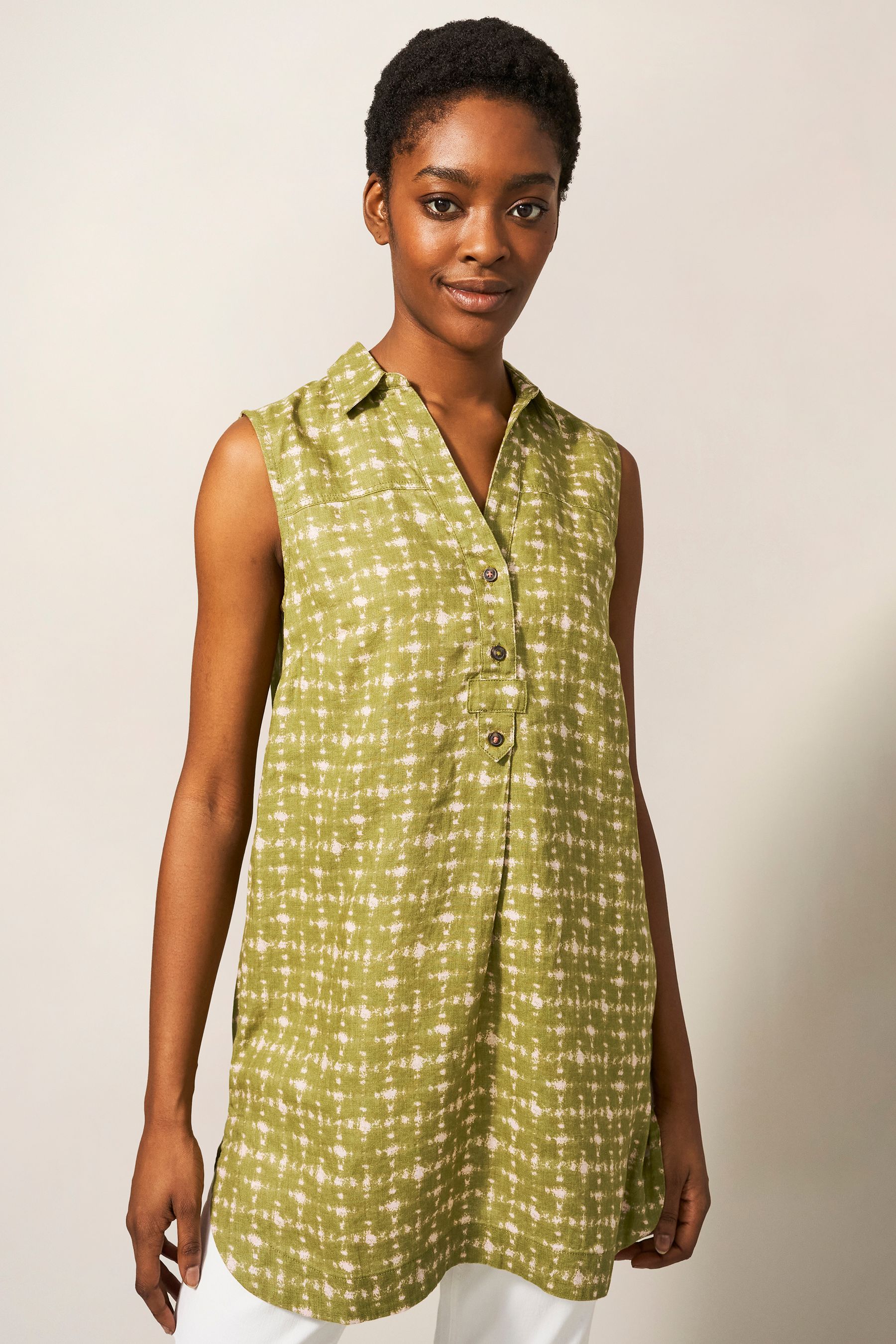 White stuff green tunic discount
